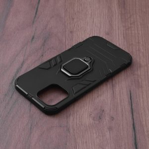 Husa Ring Shield compatibila cu Xiaomi Mi 11, Prevazuta cu inel de prindere, suport auto magnetic si stand, Negru