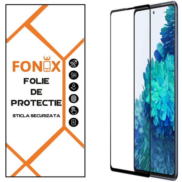 Folie compatibila cu iPhone 15, Comando Fonix, Adeziv pe intreaga suprafata, Acoperire completa, Instalare usoara, Negru - 6