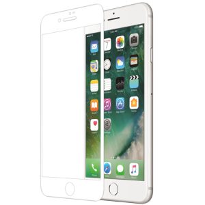 Folie compatibila cu iPhone 8 Plus, Comando Fonix, Adeziv pe intreaga suprafata, Acoperire completa, Instalare usoara, Alb - 4