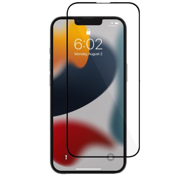 Folie compatibila cu iPhone 13 Pro Max, Comando Fonix, Adeziv pe intreaga suprafata, Acoperire completa, Instalare usoara, Negru