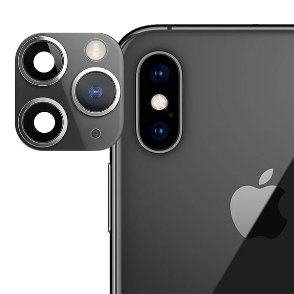 Lentila transformare in iPhone 11 Pro / 11 Pro Max, compatibila cu Apple iPhone X / XS / XS Max, Protectie camera, Scratch-resistant, Anti-Lens Flare, Montare usoara, Negru - 2