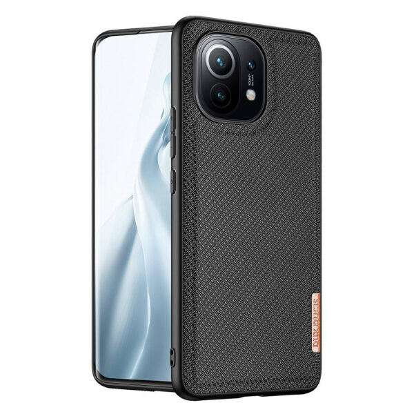 Husa Suave Fino compatibila cu Xiaomi Mi 11, Eleganta, Rafinata, Materiale selecte unice, 4 straturi de protectie, Negru