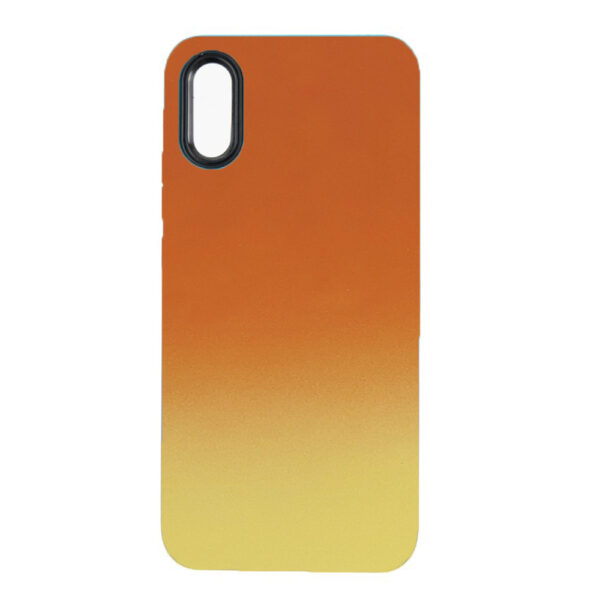 Husa telefon, compatibila cu Apple iPhone X, NeonPowder Case, Pelicula de protectie pentru camere, Anti-alunecare, Anti-amprenta, Gradient, Portocaliu