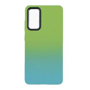 Husa telefon, compatibila cu Samsung Galaxy S20 FE, NeonPowder Case, Pelicula de protectie pentru camere, Anti-alunecare, Anti-amprenta, Gradient, Verde