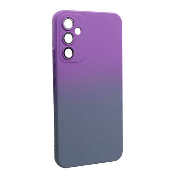 Husa telefon, compatibila cu Samsung Galaxy A54 5G, NeonPowder Case, Pelicula de protectie pentru camere, Anti-alunecare, Anti-amprenta, Gradient, Mov