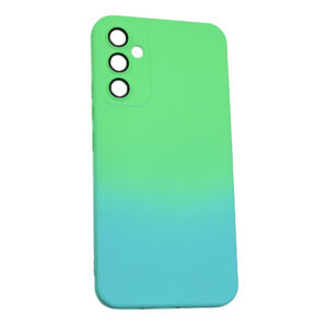 Husa telefon, compatibila cu Samsung Galaxy A54 5G, NeonPowder Case, Pelicula de protectie pentru camere, Anti-alunecare, Anti-amprenta, Gradient, Verde