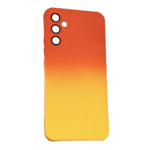 Husa telefon, compatibila cu Samsung Galaxy A54 5G, NeonPowder Case, Pelicula de protectie pentru camere, Anti-alunecare, Anti-amprenta, Gradient, Portocaliu