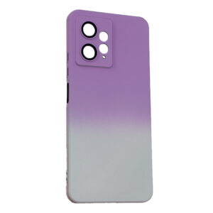 Husa telefon, compatibila cu Xiaomi Redmi Note 12 4G, NeonPowder Case, Pelicula de protectie pentru camere, Anti-alunecare, Anti-amprenta, Gradient, Mov