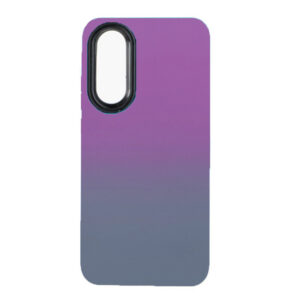 Husa telefon, compatibila cu Oppo Reno 8T 4G, NeonPowder Case, Pelicula de protectie pentru camere, Anti-alunecare, Anti-amprenta, Gradient, Mov