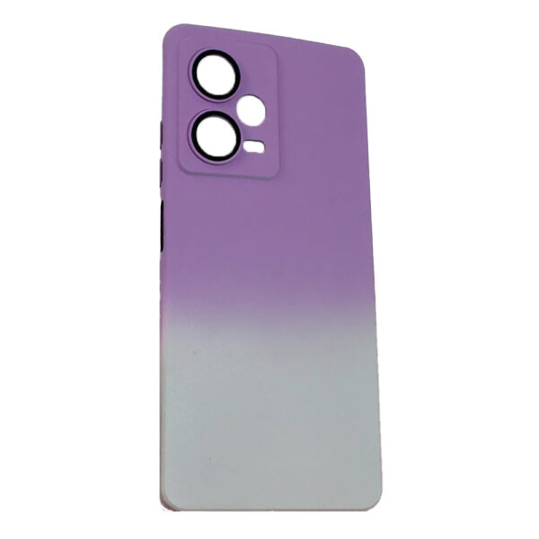 Husa telefon, compatibila cu Xiaomi Poco X5, NeonPowder Case, Pelicula de protectie pentru camere, Anti-alunecare, Anti-amprenta, Gradient, Mov