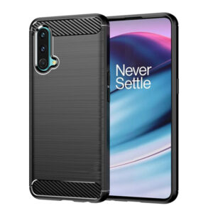 Husa Supreme Carbon compatibila cu OnePlus Nord CE 5G, Protectie precisa, Design canelat, Margini ranforsate, Anti-amprente, Negru