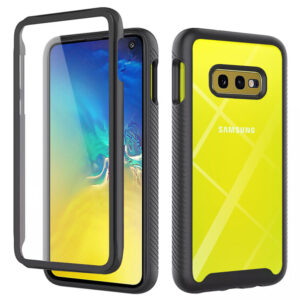 Husa COMANDO 360Fence compatibila cu Samsung Galaxy S10e, Folie inclusa, Protectie completa (fata, spate, laterale), Ideal Hybrid Grip, Negru