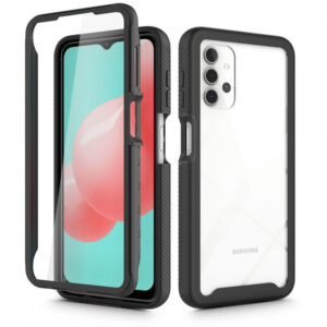 Husa COMANDO 360Fence compatibila cu Oppo Find X5 Pro, Folie inclusa, Protectie completa (fata, spate, laterale), Ideal Hybrid Grip, Negru