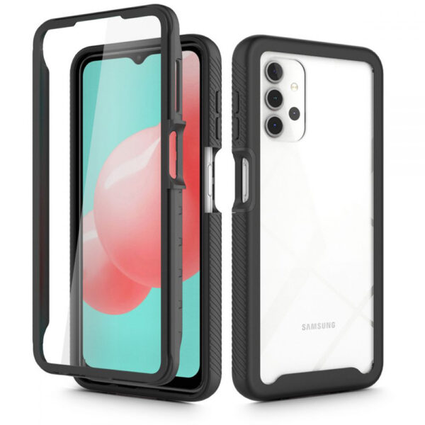 Husa COMANDO 360Fence compatibila cu Oppo Find X5 Pro, Folie inclusa, Protectie completa (fata, spate, laterale), Ideal Hybrid Grip, Negru