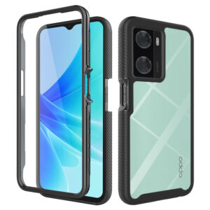 Husa COMANDO 360Fence compatibila cu Oppo A57 4G/ Oppo A57s/ OnePlus Nord N20 SE, Folie inclusa, Protectie completa (fata, spate, laterale), Ideal Hybrid Grip, Negru