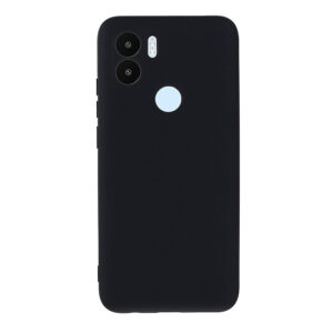 Husa silicon microfibra compatibila cu Xiaomi Redmi A2 Plus, Prime Deluxe, acoperire completa, margini ridicate, protectie camera, Negru