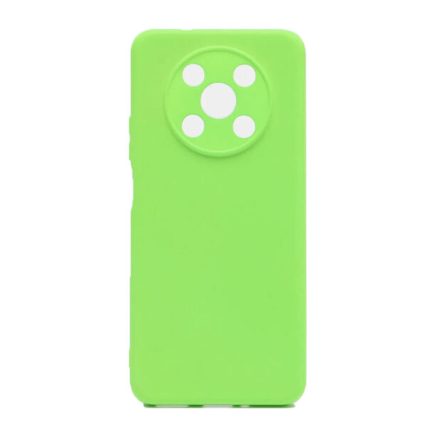 Husa protectie, interior de catifea, compatibila cu Huawei Nova Y90, FONIX BloomShield, silicon, margini ridicate, slim, Verde neon