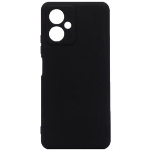 Husa protectie, interior de catifea, compatibila cu Xiaomi Redmi Note 12 4G, FONIX BloomShield, silicon, margini ridicate, slim, Negru