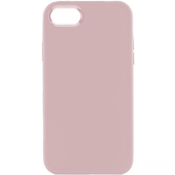 Husa compatibila cu Apple iPhone SE 2 (2020), Luxury Prime Cover, Accente metalizate, Suprafata mata, Textura catifelata, Butoane metalice, Roz