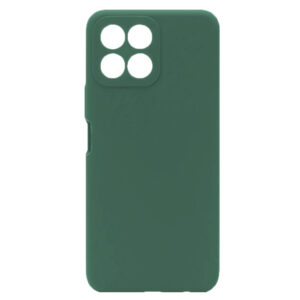 Husa protectie, interior de catifea, compatibila cu Honor 70 Lite, FONIX BloomShield, silicon, margini ridicate, slim, Verde inchis