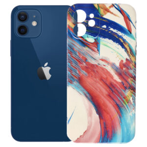 Husa compatibila cu Apple iPhone 12, FONIX Watercolour Painting Cover, Design colorat, Protectie camere, Pictat