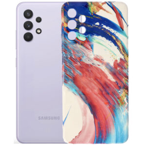 Husa compatibila cu Samsung Galaxy A32 4G, FONIX Watercolour Painting Cover, Design colorat, Protectie camere, Pictat