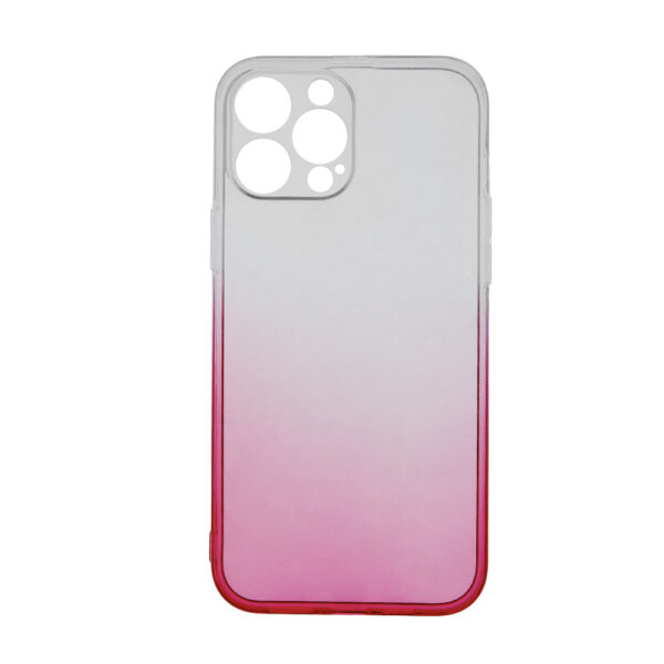 Husa compatibila cu Apple iPhone 15 Pro, Gradient ColorTouch, Design slim, Semi-transparenta, Culoare in degradeu, Roz