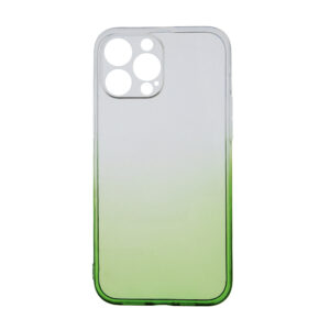 Husa compatibila cu Apple iPhone 15 Pro, Gradient ColorTouch, Design slim, Semi-transparenta, Culoare in degradeu, Verde