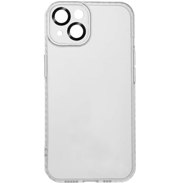 Husa compatibila cu Apple iPhone 13, Protectie lentile, FONIX CamLens Protect, Acoperire completa, Slim, Margini ridicate, Transparent