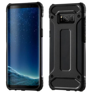 Husa COMANDO Titan compatibila cu Samsung Galaxy S8, Armor Hybrid Protection, Ideal Grip, Negru