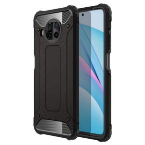 Husa COMANDO Titan compatibila cu Xiaomi Mi 10T 5G / Mi 10T Pro 5G, Armor Hybrid Protection, Ideal Grip, Negru