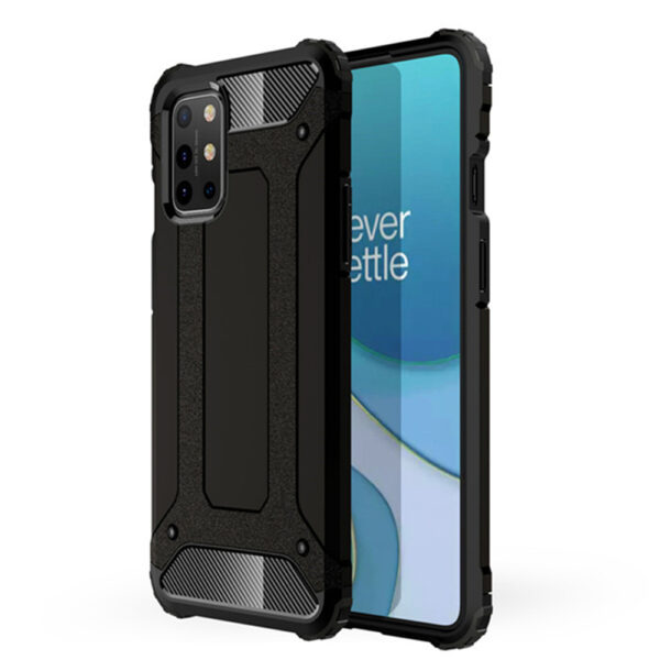 Husa COMANDO Titan compatibila cu Oneplus 8T, Armor Hybrid Protection, Ideal Grip, Negru