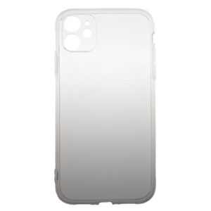 Husa compatibila cu Apple iPhone 12, Gradient ColorTouch, Design slim, Semi-transparenta, Culoare in degradeu, Gri