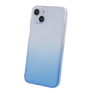 Husa compatibila cu Apple iPhone 14, Gradient ColorTouch, Design slim, Semi-transparenta, Culoare in degradeu, Albastru