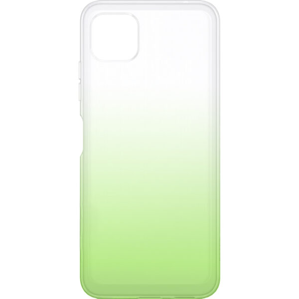 Husa compatibila cu Samsung Galaxy A22 5G, Gradient ColorTouch, Design slim, Semi-transparenta, Culoare in degradeu, Verde