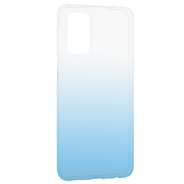 Husa compatibila cu Xiaomi Redmi Note 11 4G / Note 11s, Gradient ColorTouch, Design slim, Semi-transparenta, Culoare in degradeu, Albastru