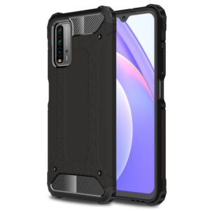 Husa COMANDO Titan compatibila cu Xiaomi Redmi 9T / Redmi 9 Power, Armor Hybrid Protection, Ideal Grip, Negru