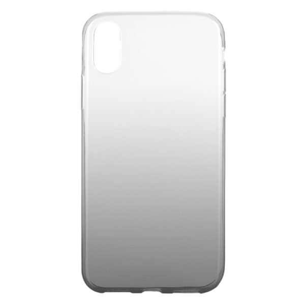 Husa compatibila cu Apple iPhone X / XS, Gradient ColorTouch, Design slim, Semi-transparenta, Culoare in degradeu, Gri