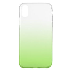 Husa compatibila cu Apple iPhone X / XS, Gradient ColorTouch, Design slim, Semi-transparenta, Culoare in degradeu, Verde