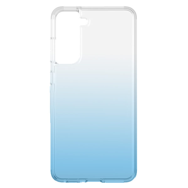 Husa compatibila cu Samsung Galaxy S21 FE, Gradient ColorTouch, Design slim, Semi-transparenta, Culoare in degradeu, Albastru