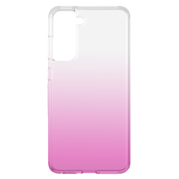 Husa compatibila cu Samsung Galaxy S21 FE, Gradient ColorTouch, Design slim, Semi-transparenta, Culoare in degradeu, Roz