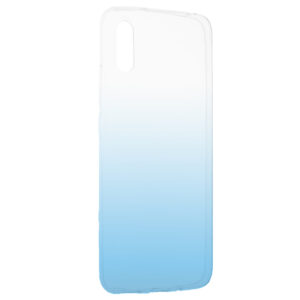 Husa compatibila cu Xiaomi Redmi 9A / 9AT / 9i, Gradient ColorTouch, Design slim, Semi-transparenta, Culoare in degradeu, Albastru