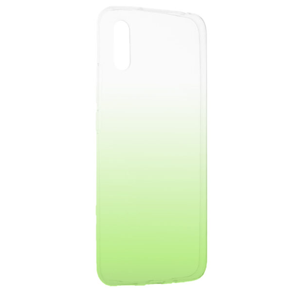 Husa compatibila cu Xiaomi Redmi 9A / 9AT / 9i, Gradient ColorTouch, Design slim, Semi-transparenta, Culoare in degradeu, Verde