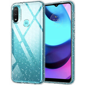 Husa Glitter Shine compatibila cu Motorola Moto G72, Accente cu sclipici, Silicon, Acoperire completa, Margini ridicate, Slim, Transparent