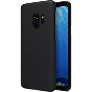 Husa compatibila cu Samsung Galaxy S9, Aramid HardShell, Constructie rigida, Spate texturat, Design ultra-slim, Negru