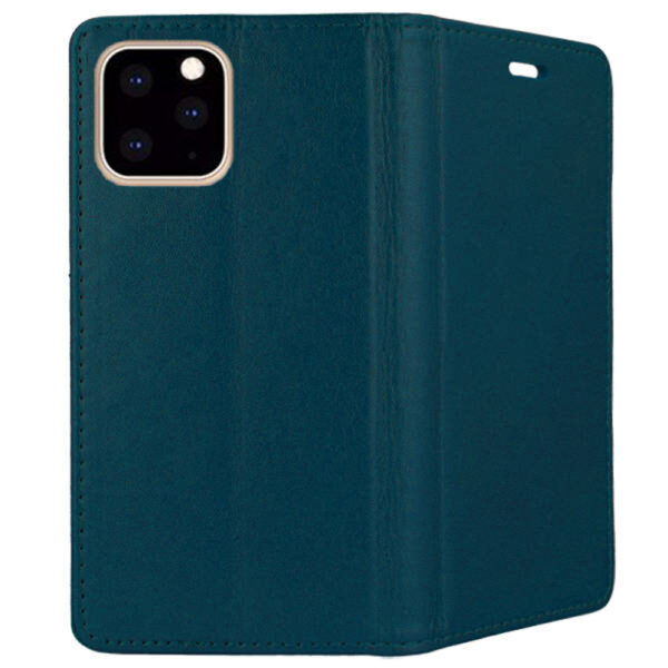 Husa compatibila cu Apple iPhone 11 Pro, COMANDO Flip Magnet, Piele ecologica, Tip carte portofel, Protectie completa, Aderenta sigura, Verde