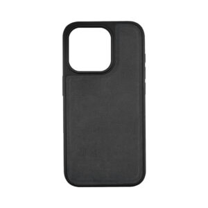 Husa protectie, compatibila Apple iPhone 14 Pro Max, PU Leather Shield, Piele ecologica, Anti-alunecare, Rezistenta la soc, Margini ridicate, Bumper silicon mat, Interior microfibra, Negru