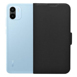 Husa carte, compatibila Xiaomi Redmi A2, Piele ecologica, Leather Flip Defense, Protectie fata-spate, Magnet lateral incorporat, Acoperire 360 de grade, Decupaj difuzor apeluri, Functie stand, Negru