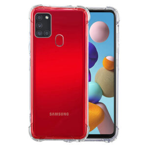 Husa de silicon pentru Samsung Galaxy A21s, Slim Anti-Soc, TPU, Potrivire perfecta, Flexibil, Durabil, Colturi rezistente la impact, Transparenta completa