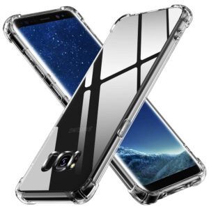 Husa de silicon pentru Samsung Galaxy S8 Plus, Slim Anti-Soc, TPU, Potrivire perfecta, Flexibil, Durabil, Colturi rezistente la impact, Transparenta completa